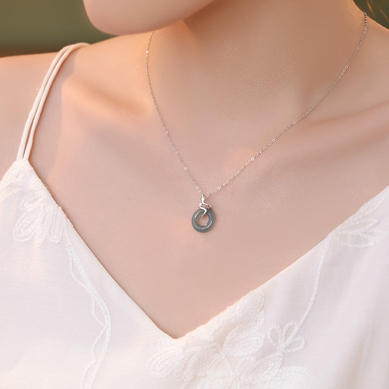 Serpent & Jade Necklace for Protection and Wisdom