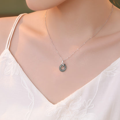 Serpent & Jade Necklace for Protection and Wisdom