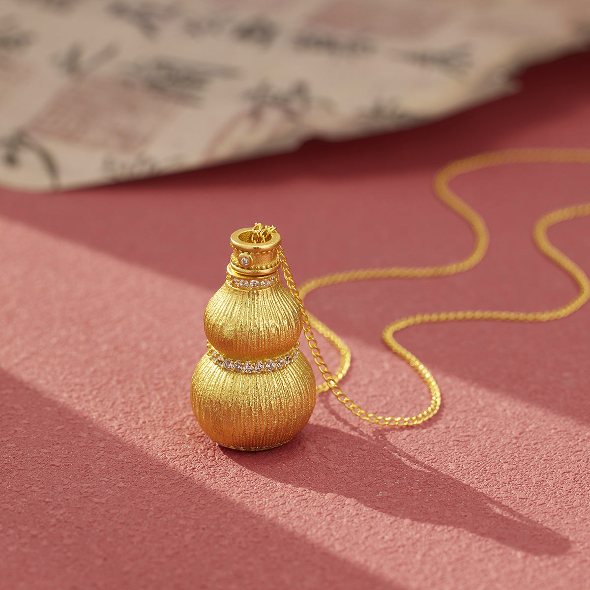 Gourd & Shou Xing Pendant – Blessings of Longevity and Health