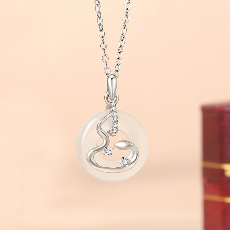 Serpent & Peace Amulet Couple Necklaces – Yin & Yang Protection