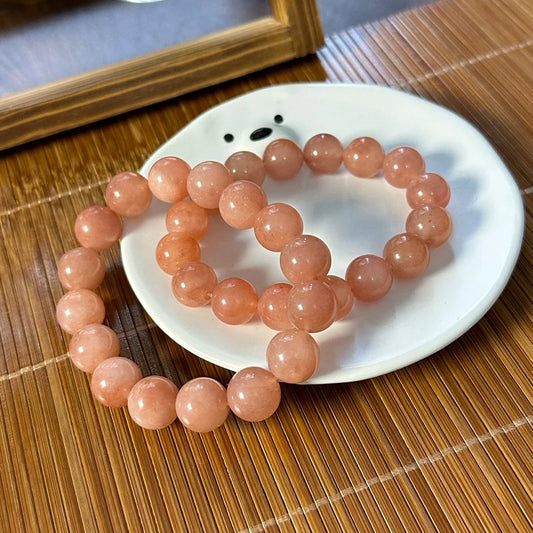 Golden Silk Jade Pink Bracelet – Love & Charm Energy Beads