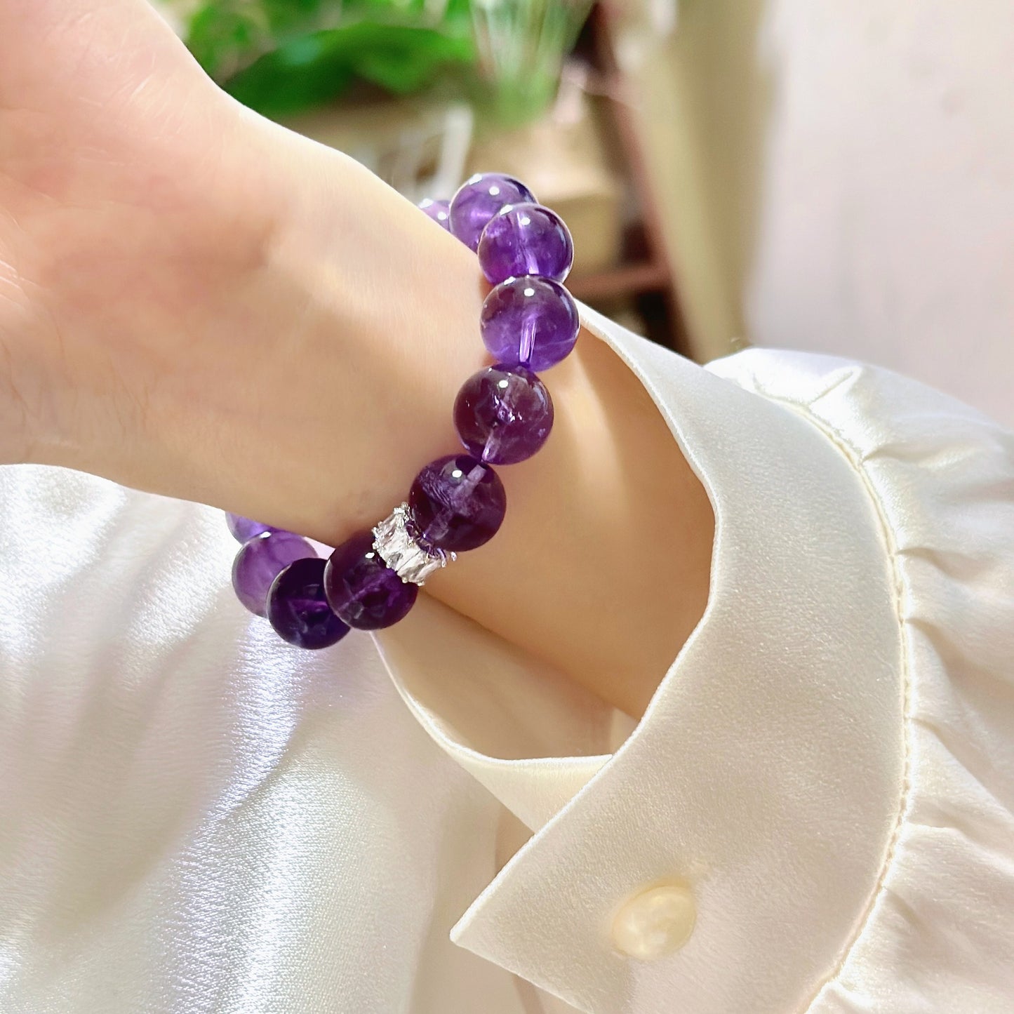 Natural Amethyst Bracelet – Enhance Intuition & Spiritual Calm